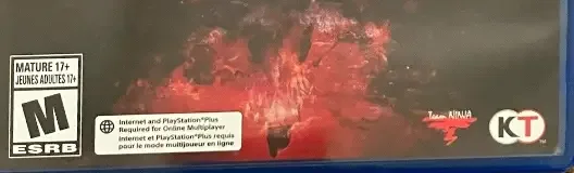 Nioh 3, the ESRB box on its front