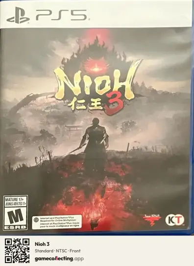 Nioh 3 PlayStation 5, NTSC box front