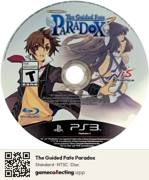 The Guided Fate Paradox PlayStation 3, NTSC disc