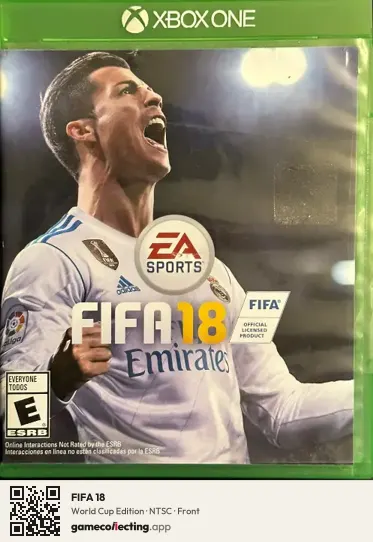 FIFA 18 Xbox One, NTSC box front