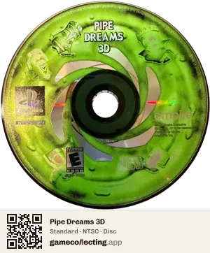 Pipe Dreams 3D PlayStation, NTSC disc