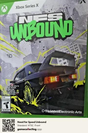 Need for Speed Unbound Xbox Series X, NTSC box front
