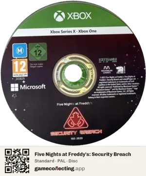 Five Nights at Freddy's: Security Breach Xbox Series X, PAL disc