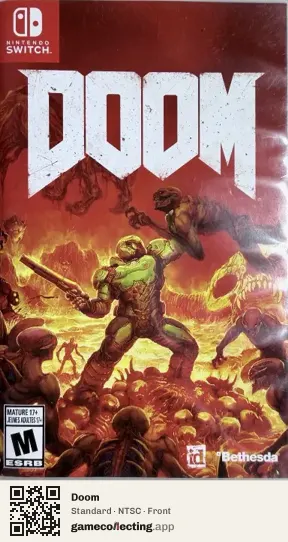 Doom Nintendo Switch, NTSC box front