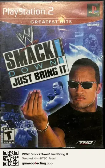 WWF SmackDown! Just Bring It PlayStation 2, NTSC box front