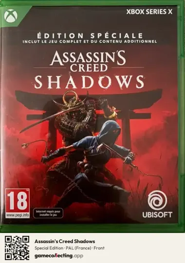 Assassin's Creed Shadows Xbox Series X, France box front