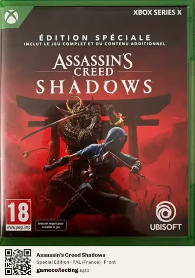 Assassin's Creed Shadows Xbox Series X, France box front