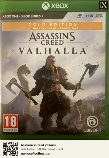Assassin's Creed Valhalla Xbox One, Germany box front