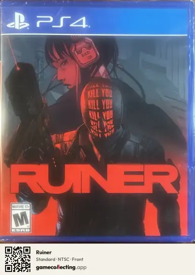 Ruiner PlayStation 4, NTSC box front