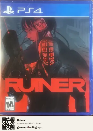 Ruiner PlayStation 4, NTSC box front