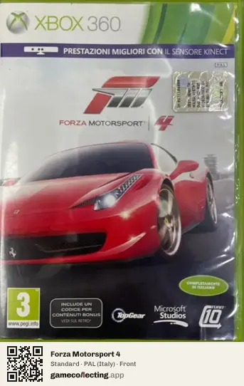 Forza Motorsport 4 Xbox 360, Italy box front