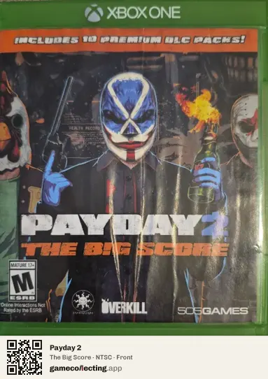 Payday 2 Xbox One, NTSC box front