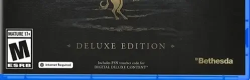 The Elder Scrolls IV: Oblivion Remastered, the ESRB box on its front