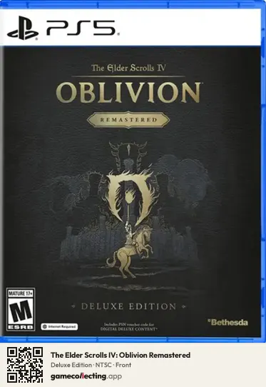 The Elder Scrolls IV: Oblivion Remastered PlayStation 5, NTSC box front