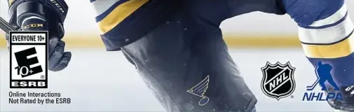 NHL 17, the ESRB box on its front