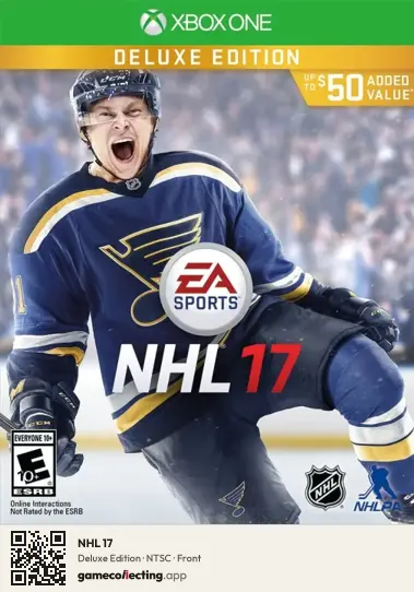 NHL 17 Xbox One, NTSC box front