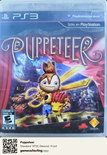 Puppeteer PlayStation 3, Mexico box front