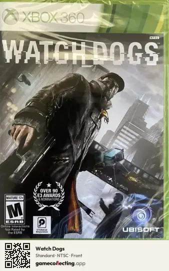Watch Dogs Xbox 360, NTSC box front