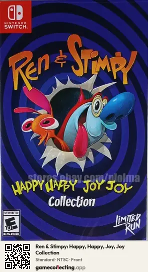 Ren & Stimpy: Happy, Happy, Joy, Joy Collection Nintendo Switch, NTSC box front