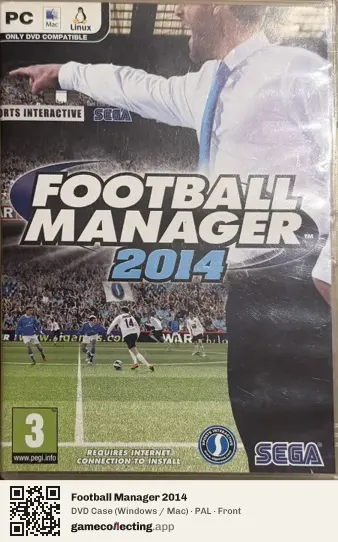 Football Manager 2014 Computer, PAL box front