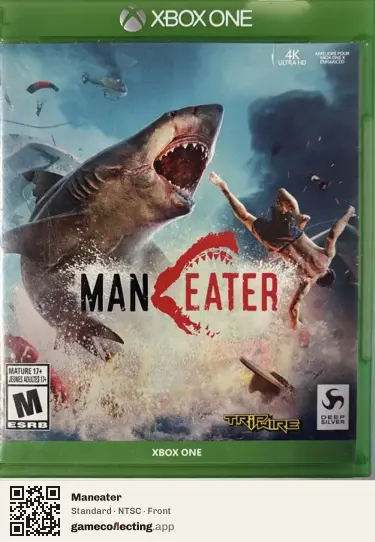 Maneater Xbox One, NTSC box front