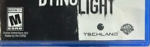 Dying Light, the ESRB box on its front