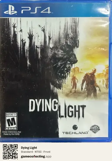 Dying Light PlayStation 4, NTSC box front