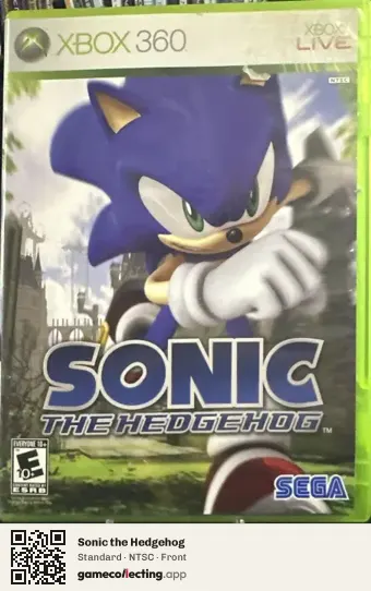 Sonic the Hedgehog Xbox 360, NTSC box front