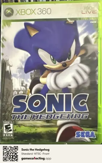 Sonic the Hedgehog Xbox 360, NTSC box front