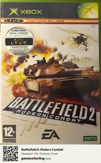 Battlefield 2: Modern Combat Xbox, France box front