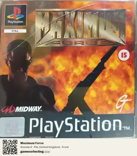 Maximum Force PlayStation, United Kingdom box front