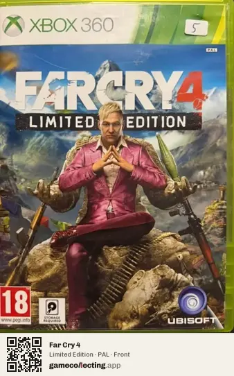 Far Cry 4 Xbox 360, PAL box front