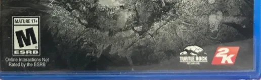 Evolve, the ESRB box on its front
