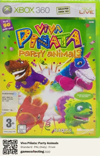 Viva Piñata: Party Animals Xbox 360, Italy box front