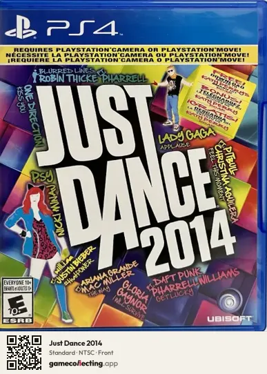 Just Dance 2014 PlayStation 4, NTSC box front