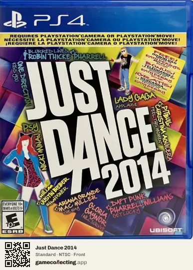 Just Dance 2014 PlayStation 4, NTSC box front