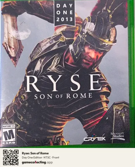 Ryse: Son of Rome Xbox One, NTSC box front