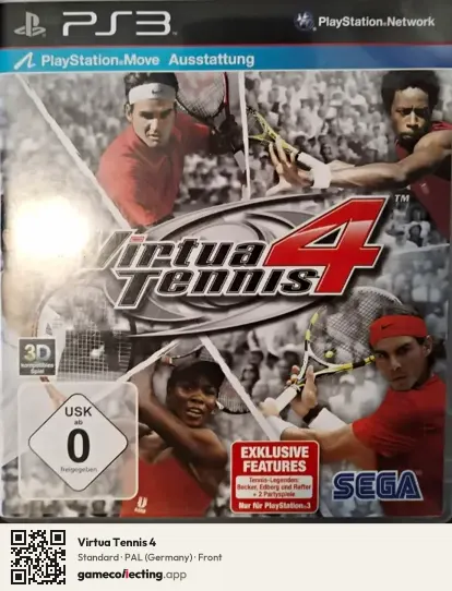 Virtua Tennis 4 PlayStation 3, Germany box front