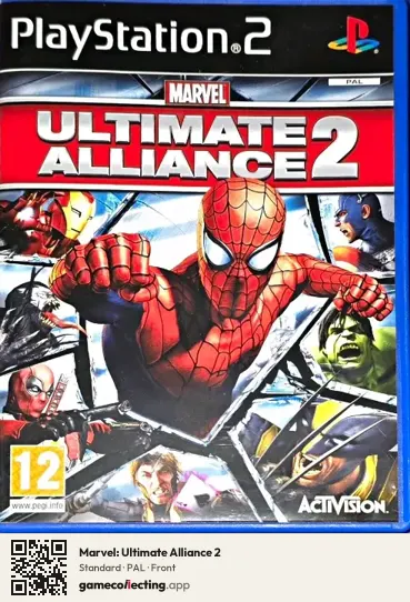 Marvel: Ultimate Alliance 2 PlayStation 2, PAL box front