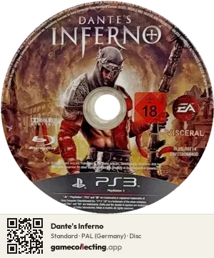 Dante's Inferno PlayStation 3, PAL disc