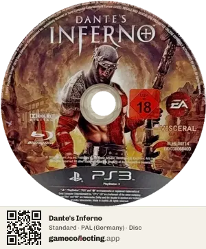 Dante's Inferno PlayStation 3, PAL disc