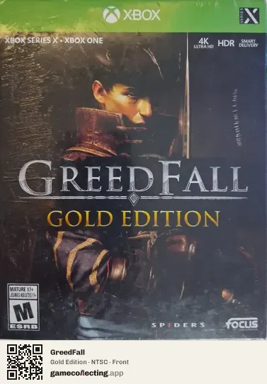 GreedFall Xbox Series X, NTSC box front