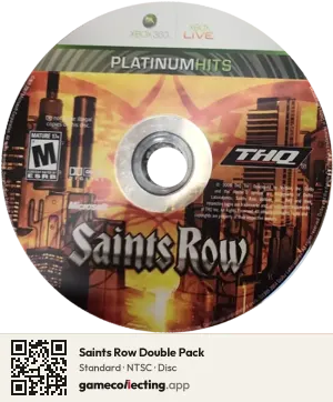 Saints Row Double Pack Xbox 360, NTSC disc