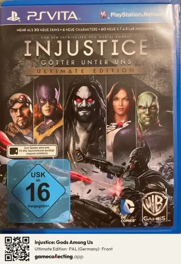 Injustice: Gods Among Us PlayStation Vita, Germany box front