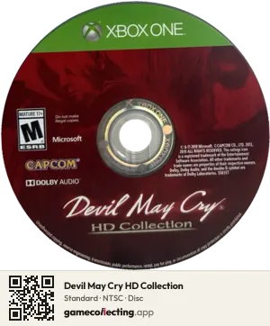 Devil May Cry HD Collection Xbox One, NTSC disc