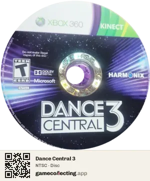 Dance Central 3 Xbox 360, NTSC disc