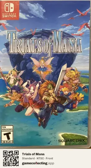 Trials of Mana Nintendo Switch, NTSC box front