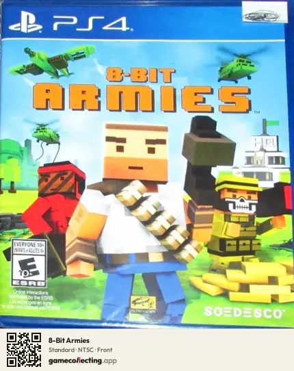 8-Bit Armies PlayStation 4, NTSC box front