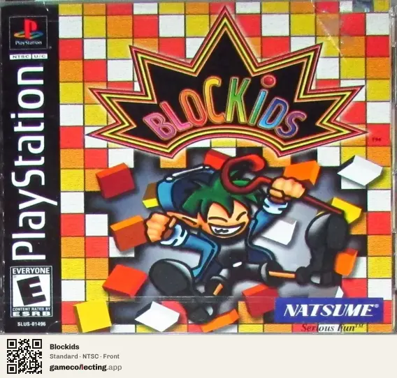 Blockids PlayStation, NTSC box front