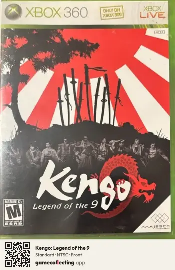 Kengo: Legend of the 9 Xbox 360, NTSC box front